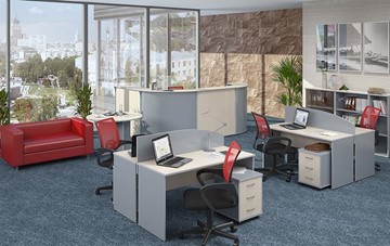 Комплект офисной мебели IMAGO - рабочее место, шкафы для документов в Белгороде - предосмотр 1